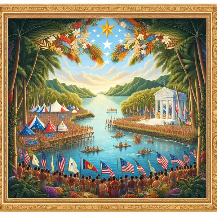 Kosrae Constitution Day in Micronesia